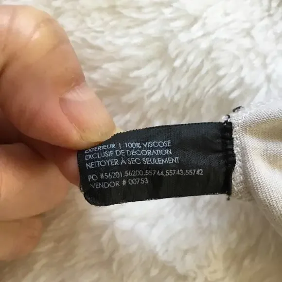 Club Monaco Light Gray Asymmetrical Sequined Top - Picture 12 of 14